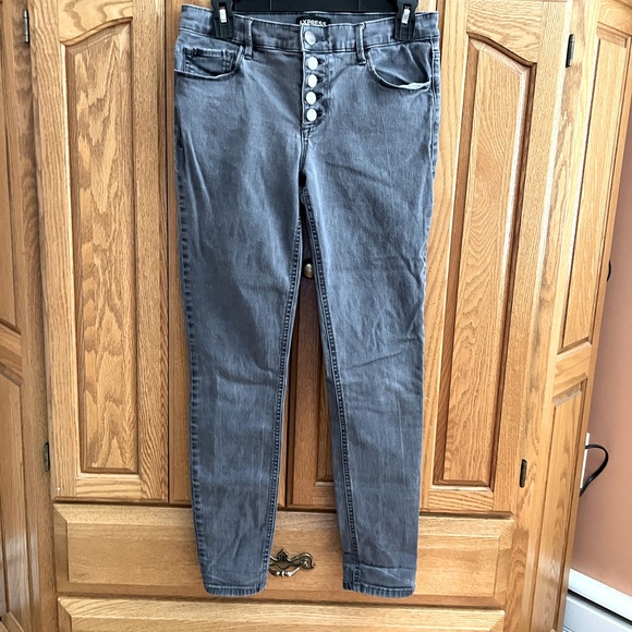 Express Legging Mid Rise Skinny Jean Button Fly - Picture 12 of 16